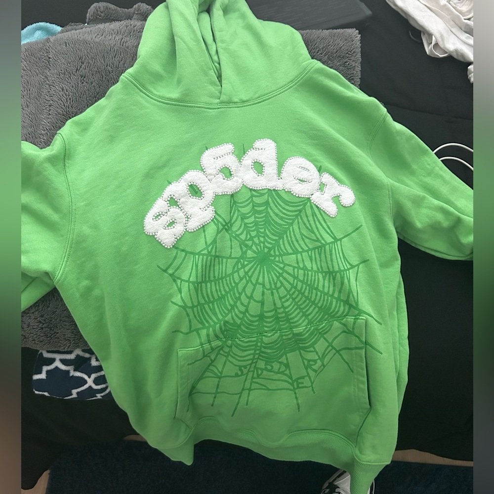 Green Sp5der hoodie